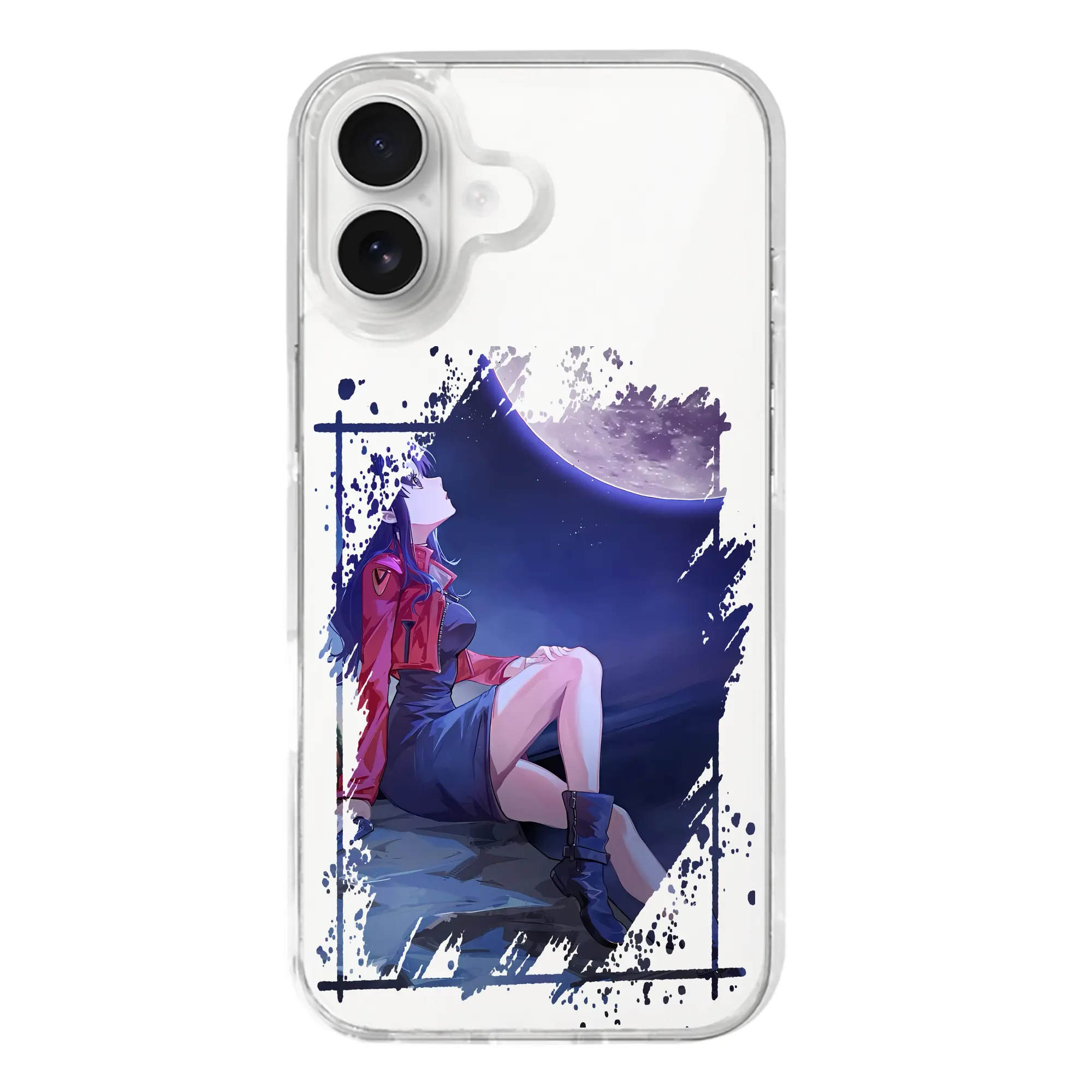 エヴァンゲリオン グッズ,葛城ミサト - iPhone 17シリーズ 透明スマホケース – 薄型・耐衝撃・精密フィット保護カバー